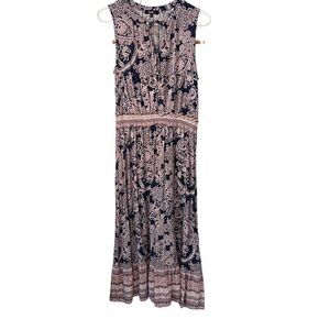 Angels Paisley Boho Hippie Maxi Long Dress S